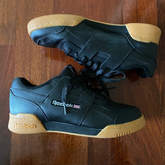 reebok black gum bottom